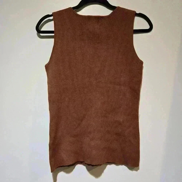 Ruby Rd. Bohemian Sleeveless Top Brown Size M - Picture 3 of 5